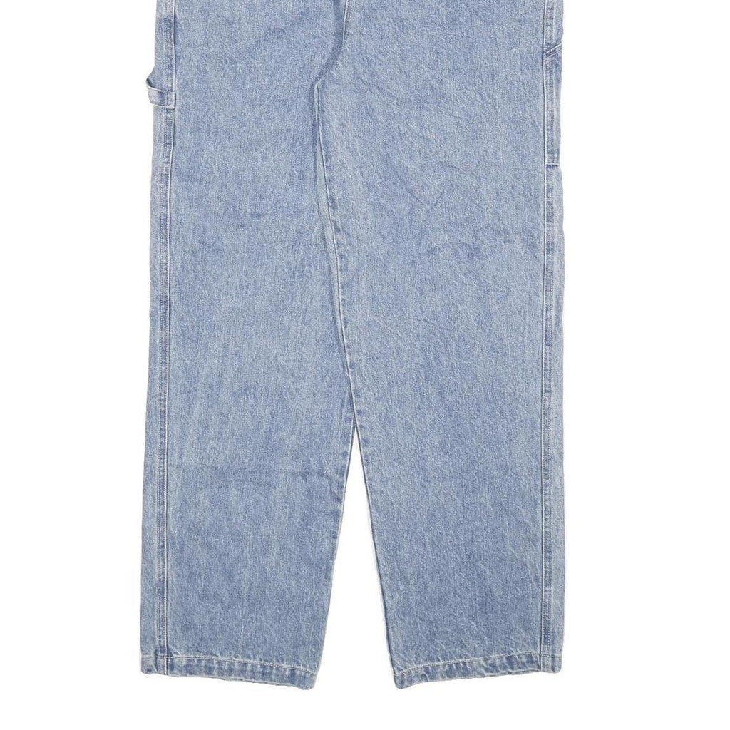 MAMA HAS GUN Mens Jeans Blue Relaxed Straight Denim Light W30 L29 Casual