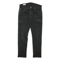 LEVI'S Mens Slim Black Denim Slim Jeans W29 L26 Classic Cotton Blend Zip