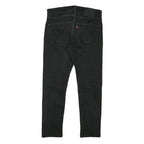 LEVI'S Mens Slim Black Denim Slim Jeans W29 L26 Classic Cotton Blend Zip