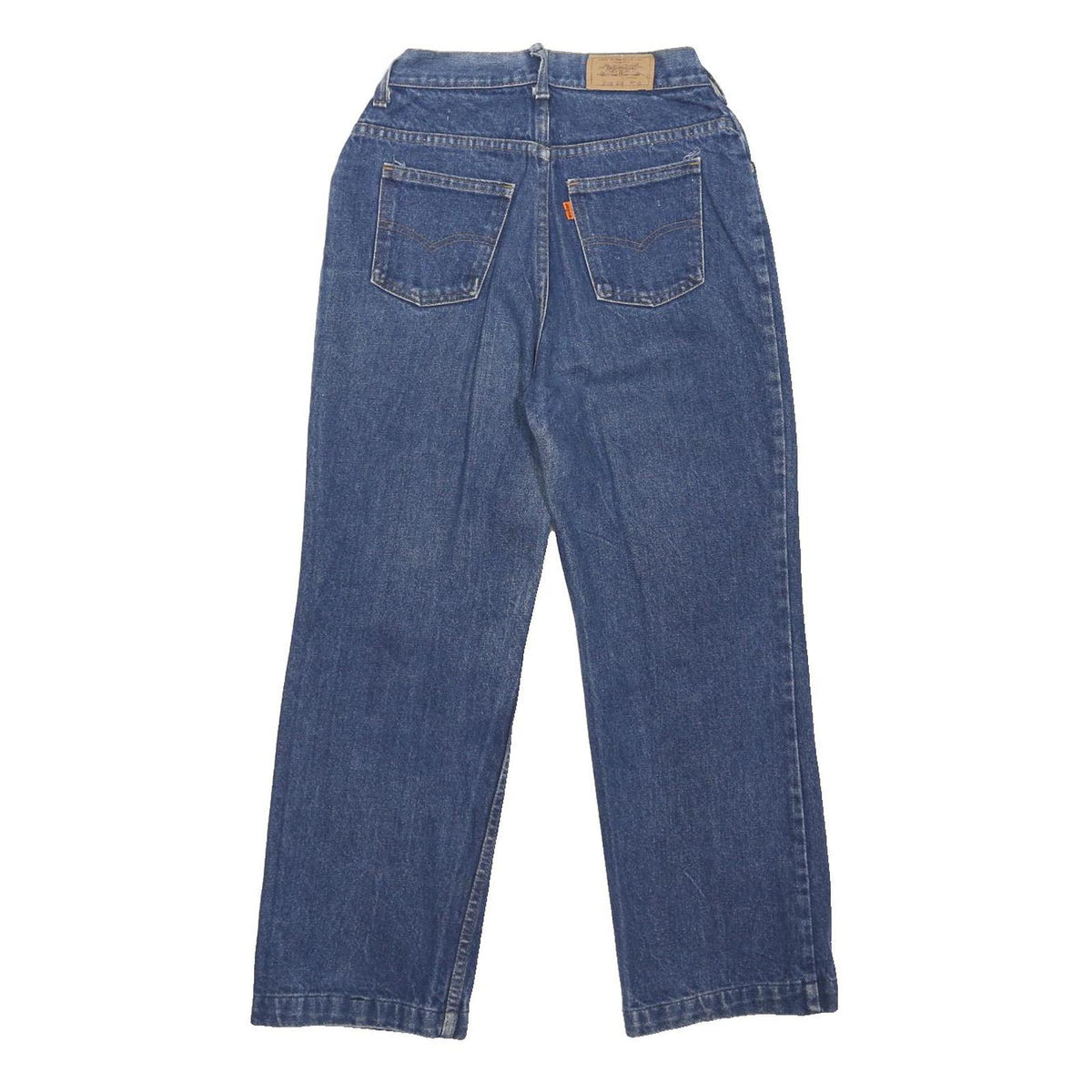 LEVI'S Womens Regular Blue Denim Straight Jeans W26 L26 Button Closure