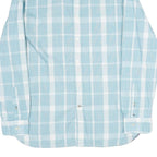 TOMMY HILFIGER Mens Blue & White Check Shirt L Cotton Long Sleeve Button Collar
