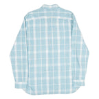 TOMMY HILFIGER Mens Blue & White Check Shirt L Cotton Long Sleeve Button Collar