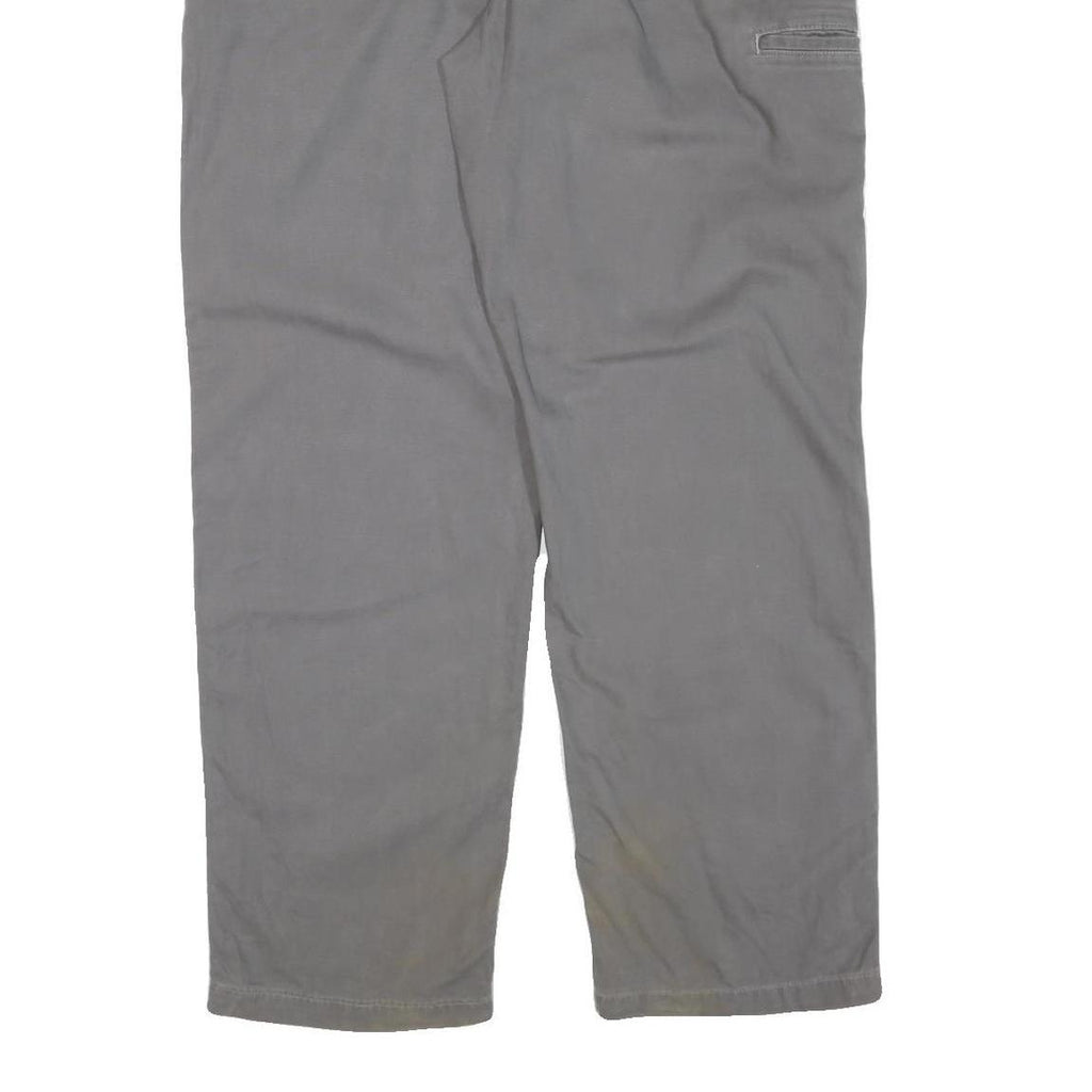 CARHARTT Mens Regular Fit Grey Trousers W40 L34 Cotton Blend Zip Closure