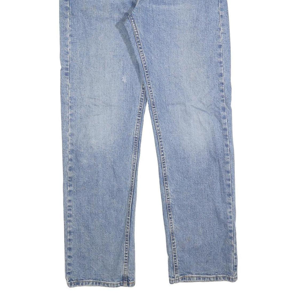 LEVI'S 505 Mens Jeans Blue Regular Straight Denim Light W34 L32 Classic Fit Zip