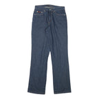 TEDDY'S Womens Regular Fit Blue Denim Straight Jeans W27 L31 Classic Cotton