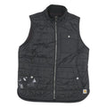 CARHARTT Womens Black Quilted Zip Jacket M Polyester Outdoor Workwear Vest