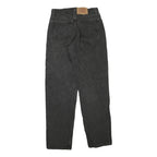 Womens Black Regular Fit Straight Jeans Cotton Blend Zip Closure W28 L32 Classic