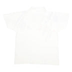 SERGIO TACCHINI Mens White Abstract Print Short Sleeve Polo Shirt L Cotton