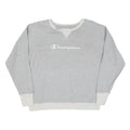 CHAMPION Mens Grey Crew Neck XL Cotton Blend Pullover Sweatshirt