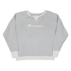 CHAMPION Mens Grey Crew Neck XL Cotton Blend Pullover Sweatshirt