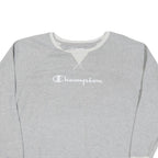 CHAMPION Mens Grey Crew Neck XL Cotton Blend Pullover Sweatshirt