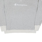 CHAMPION Mens Grey Crew Neck XL Cotton Blend Pullover Sweatshirt
