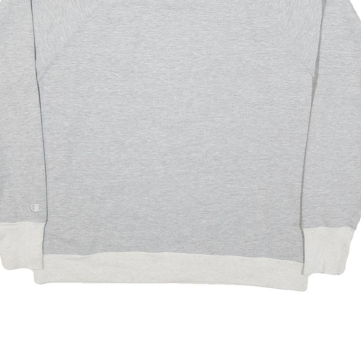 CHAMPION Mens Grey Crew Neck XL Cotton Blend Pullover Sweatshirt
