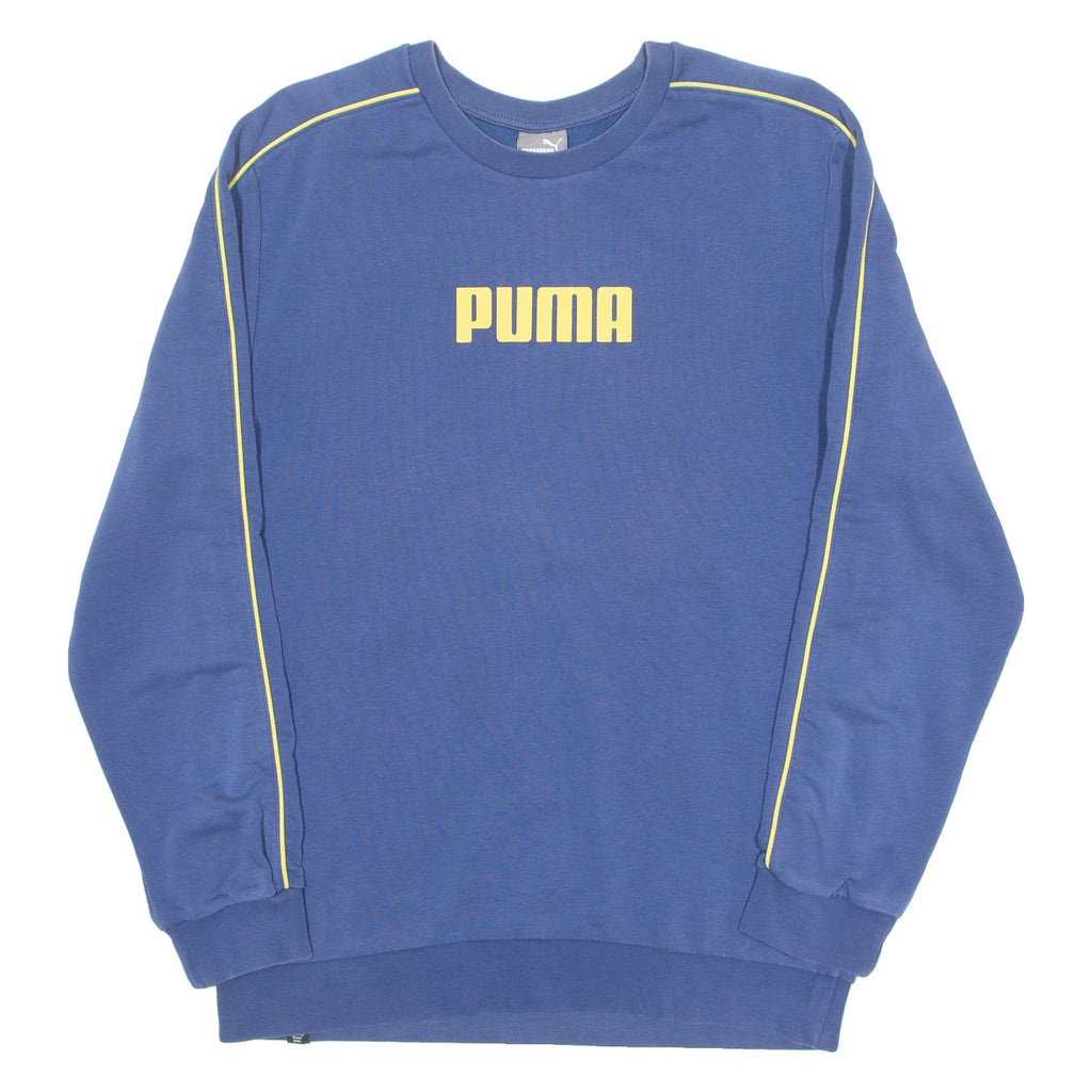 PUMA Mens Sweatshirt Blue Crew Neck S