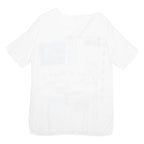 HAMMERLE Womens Printed Top White Viscose Crazy Pattern L