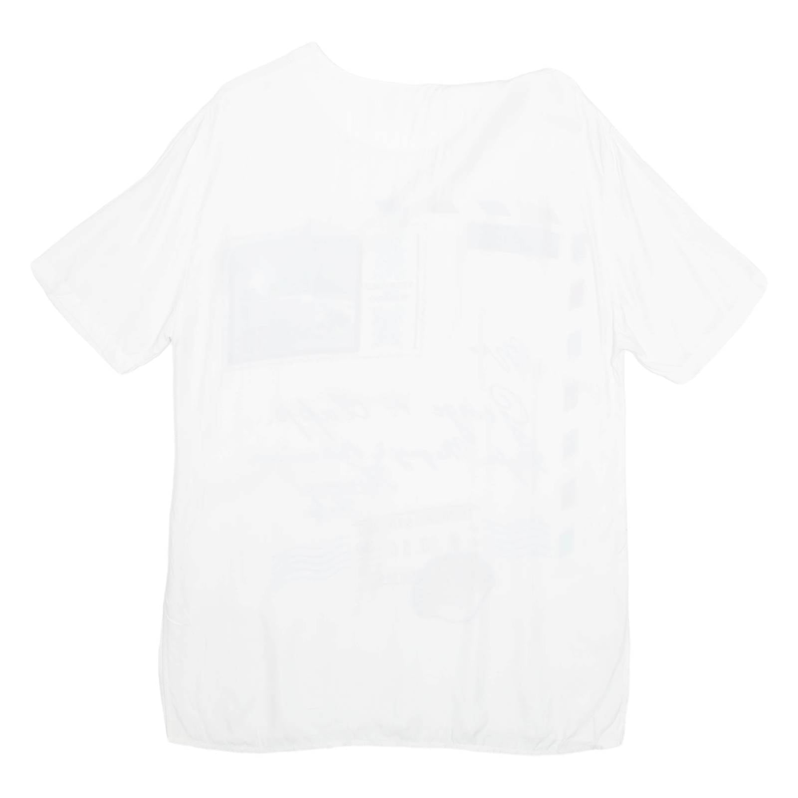 HAMMERLE Womens Printed Top White Viscose Crazy Pattern L