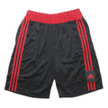 ADIDAS Mens Shorts Black & Red Sports Casual L W28 Polyester Athletic