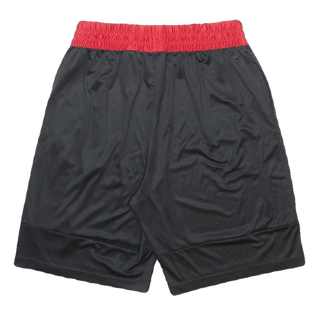 ADIDAS Mens Shorts Black & Red Sports Casual L W28 Polyester Athletic