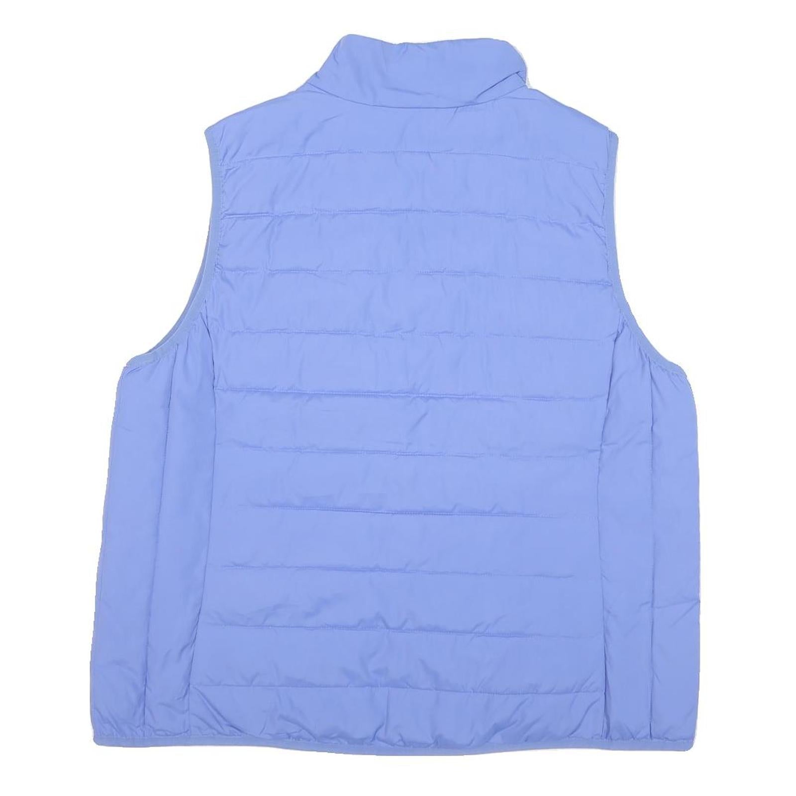 J.CREW Womens Blue XL Jacket Polyester Blend Plain Zip Up Lightweight Outerwear