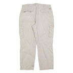 CARHARTT Mens Relaxed Fit Beige Cargo Denim Jeans W40 L32 Workwear Utility
