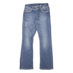 STETSON Womens Regular Fit Blue Denim Straight Jeans W28 L31 Stylish Casual