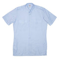 Mens Plain Shirt Blue L