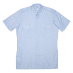 Mens Plain Shirt Blue L