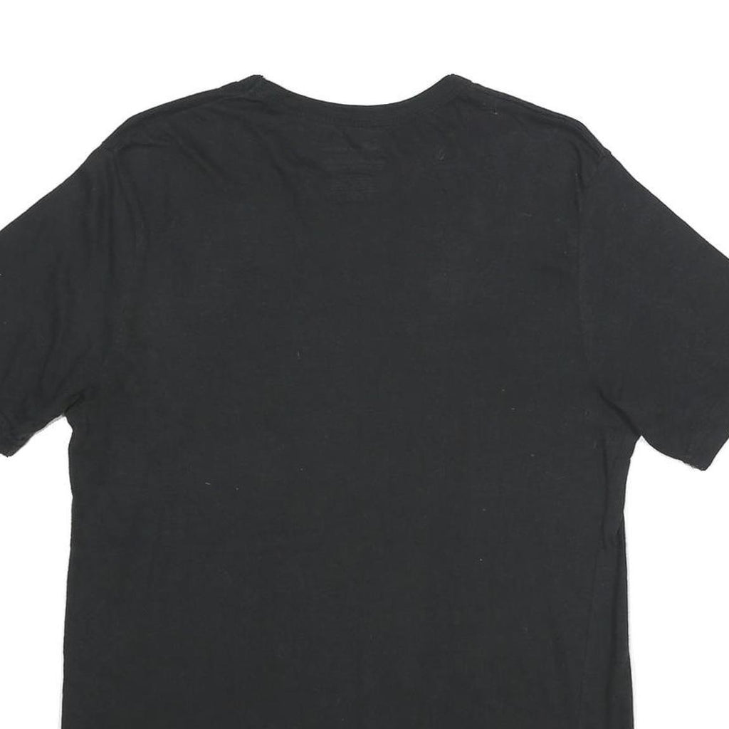 NEW BALANCE Mens Black Cotton Blend T-Shirt L Short Sleeve Crew Neck Plain