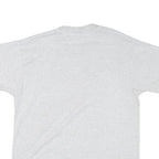 HANES Mens White Peru Graphic T-Shirt L Short Sleeve Crew Neck Cotton Blend