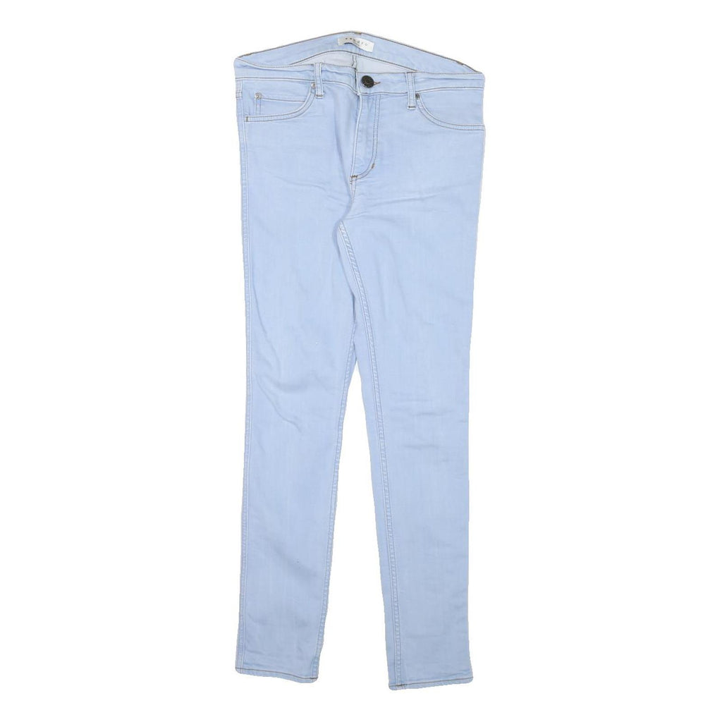 SANDRO Womens Jeans Blue Slim Skinny Denim Light W30 L28 Zip Pockets