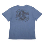 HARLEY DAVIDSON Mens Blue Graphic T-Shirt XL Short Sleeve Crew Neck Orlando