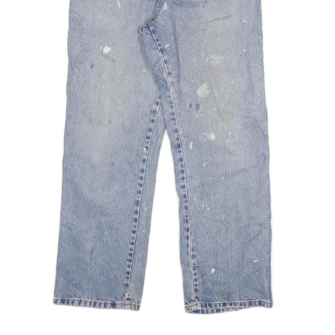 DICKIES Mens Regular Fit Blue Denim Jeans W34 L30 Casual Workwear Zip Closure