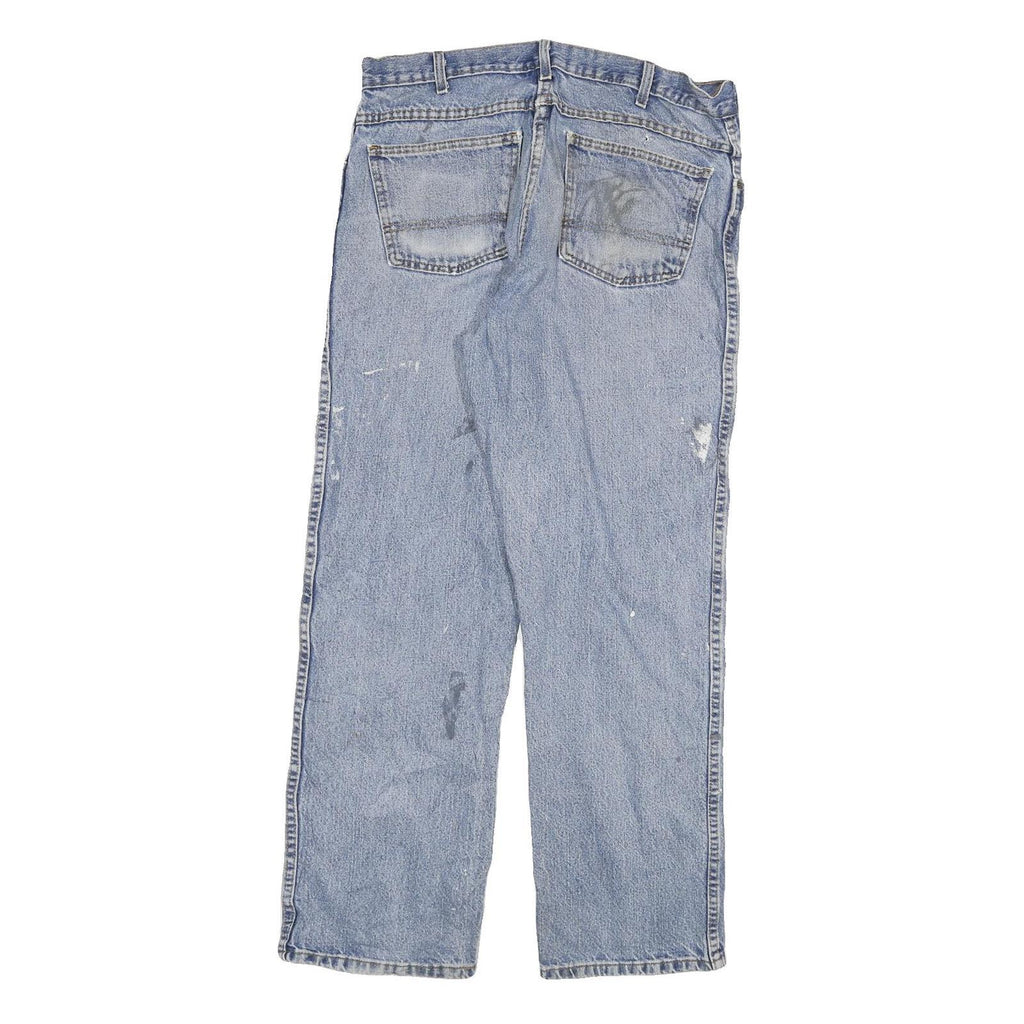 DICKIES Mens Regular Fit Blue Denim Jeans W34 L30 Casual Workwear Zip Closure