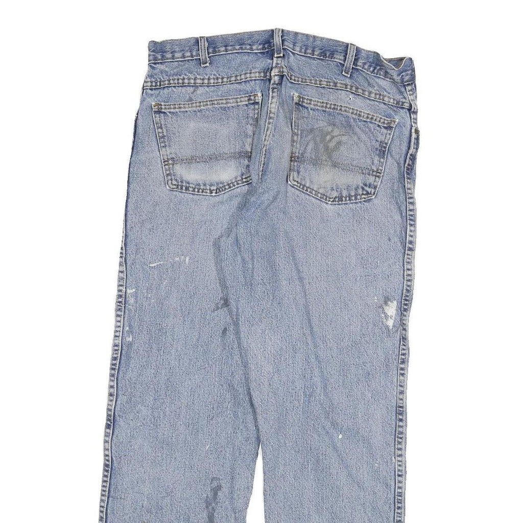 DICKIES Mens Regular Fit Blue Denim Jeans W34 L30 Casual Workwear Zip Closure