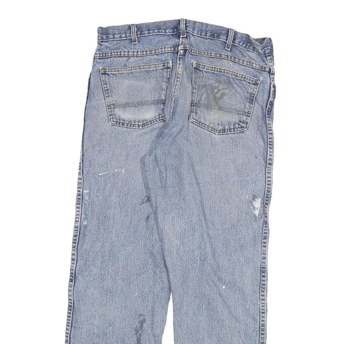 DICKIES Mens Regular Fit Blue Denim Jeans W34 L30 Casual Workwear Zip Closure