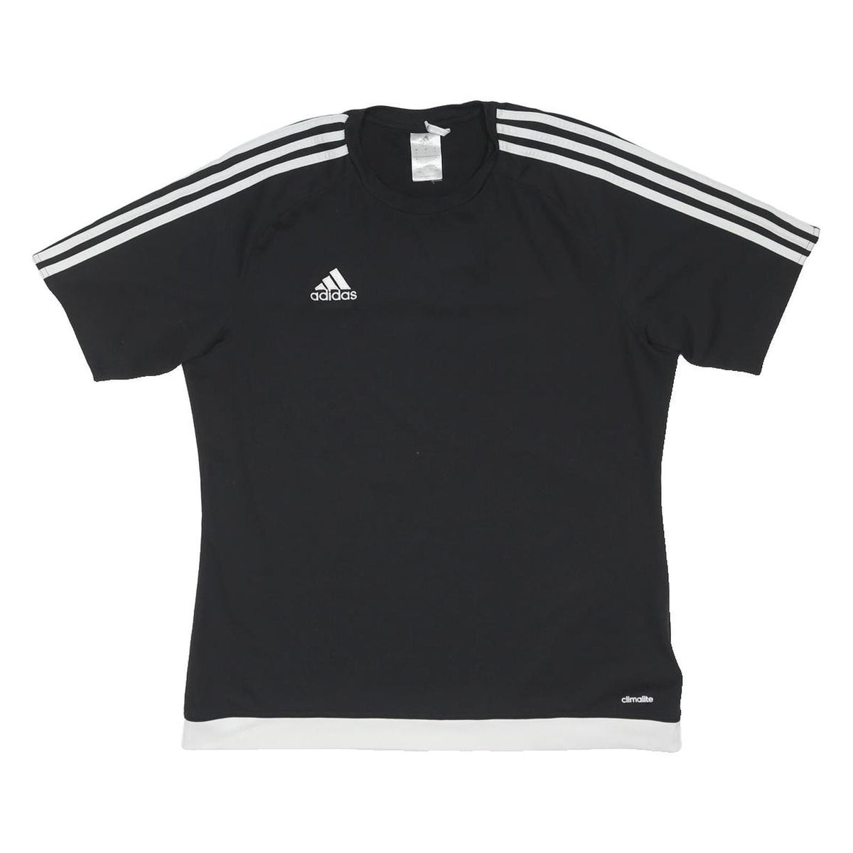 ADIDAS Mens Black & White Classic T-Shirt L Short Sleeve Crew Neck Sportswear