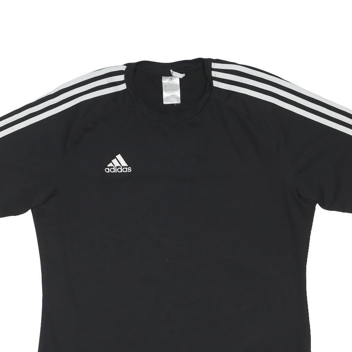 ADIDAS Mens Black & White Classic T-Shirt L Short Sleeve Crew Neck Sportswear