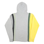 DIESEL Mens Grey Yellow Colourblock Pullover Hoodie S Casual Street Style