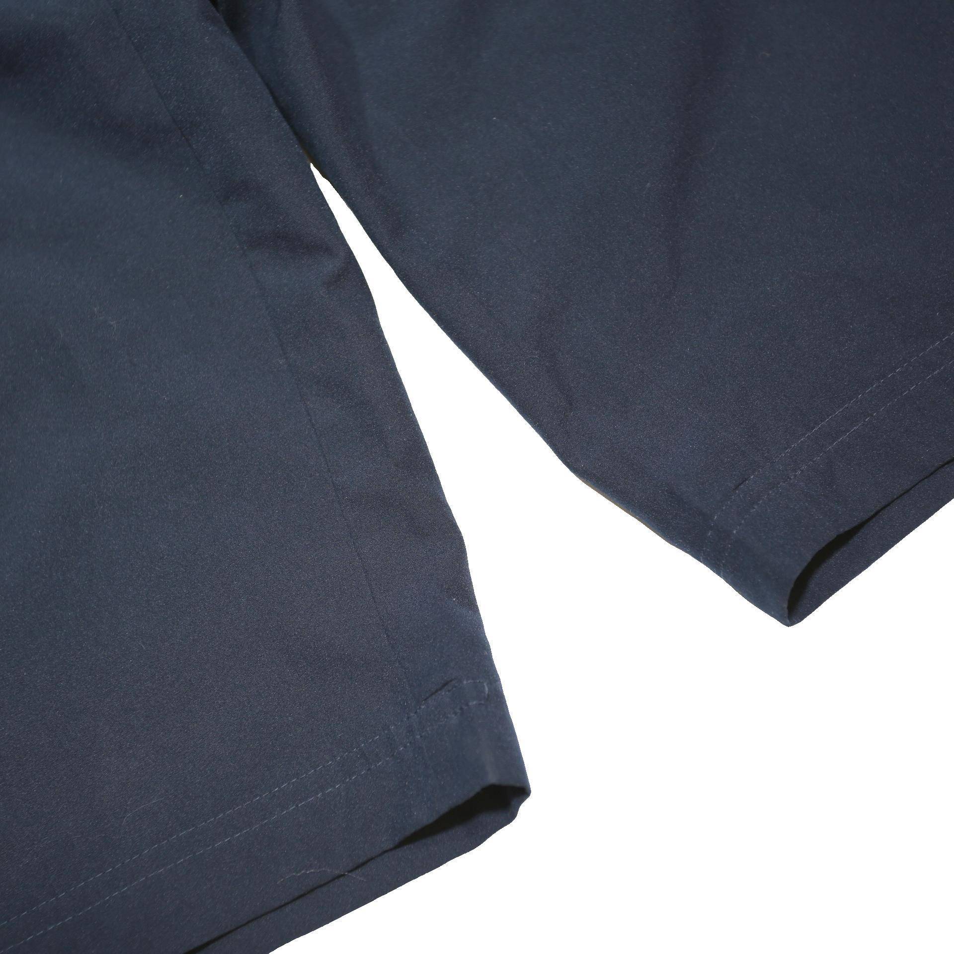 ADIDAS Womens Navy Blue Sports Shorts UK 16 W32 Polyester Blend Three Stripes