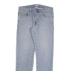 CARHARTT Mens Slim Light Blue Denim Jeans W31 L32 Zip Closure