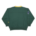 LEE Womens Green & Yellow Green Bay Packers Crew Neck XL Cotton Blend Sweatshirt