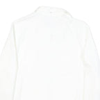 ARMANI JEANS Womens White Classic Jacket UK 8 Polyester Plain Zip Lightweight