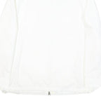 ARMANI JEANS Womens White Classic Jacket UK 8 Polyester Plain Zip Lightweight