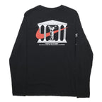 NIKE Mens Black Temple Of Fitness Long Sleeve Crew Neck T-Shirt L