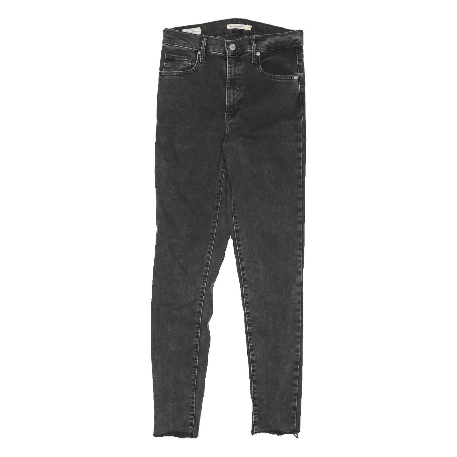 LEVI'S Womens Jeans Black Slim Skinny Denim Medium W27 L29 Stretch Cotton Blend