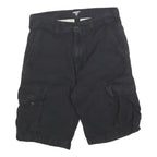 CARHARTT Mens Black Cargo Shorts M W31 Workwear Durable Cotton Blend