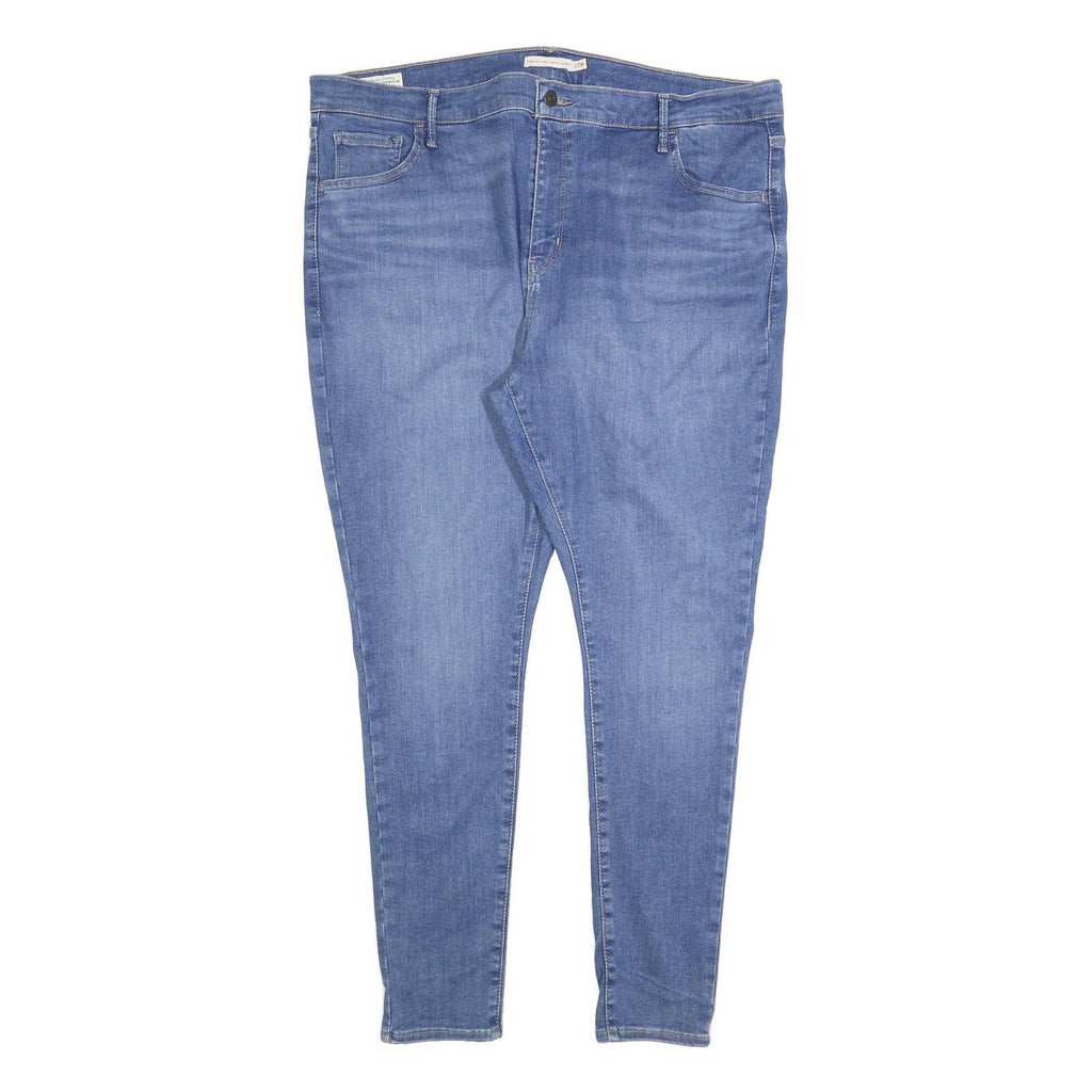 LEVI'S 720 BIG E Womens Slim Blue Denim Light W40 L32 Stretch Skinny Jeans
