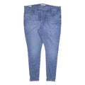 LEVI'S 720 BIG E Womens Slim Blue Denim Light W40 L32 Stretch Skinny Jeans