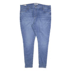 LEVI'S 720 BIG E Womens Slim Blue Denim Light W40 L32 Stretch Skinny Jeans