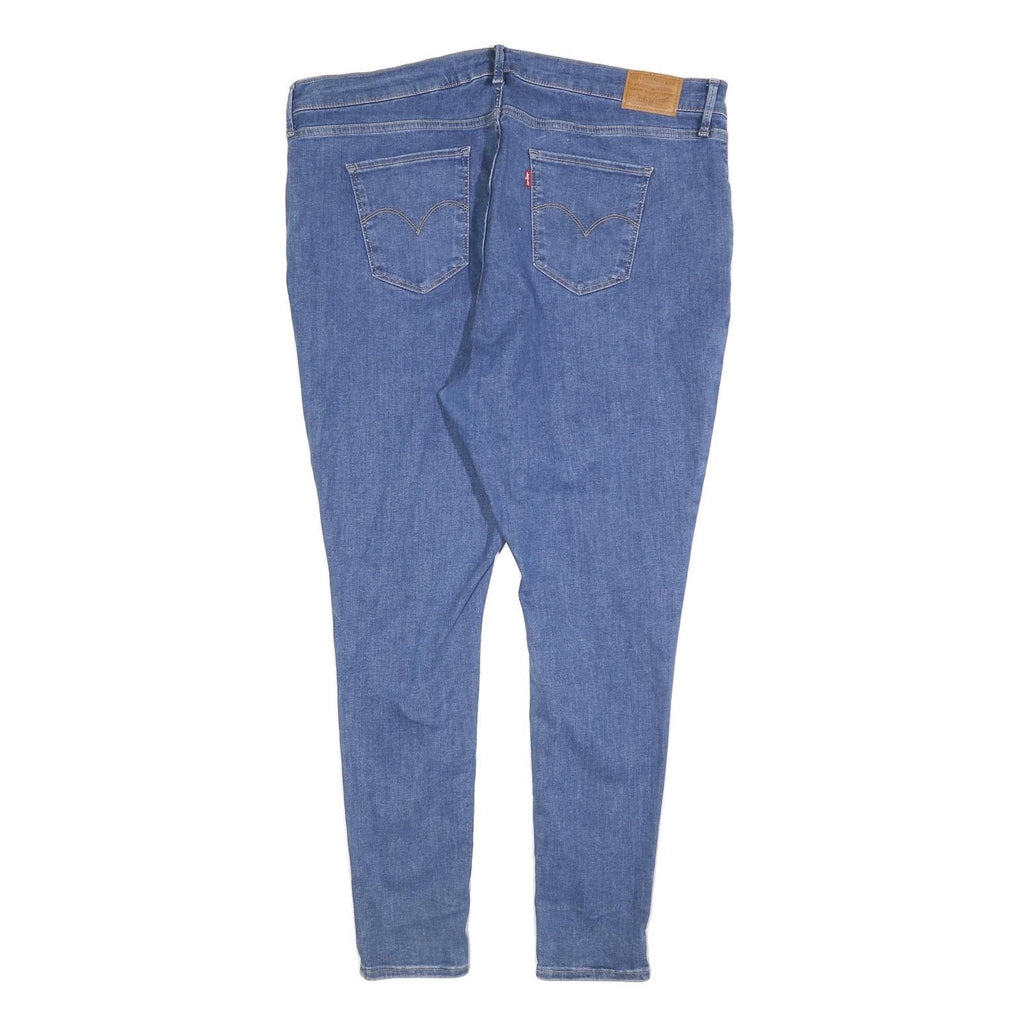 LEVI'S 720 BIG E Womens Slim Blue Denim Light W40 L32 Stretch Skinny Jeans